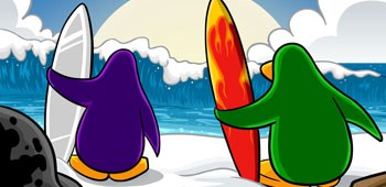  Penguin surfanje 