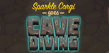 Sparkle Corgi Geht Cave Diving
